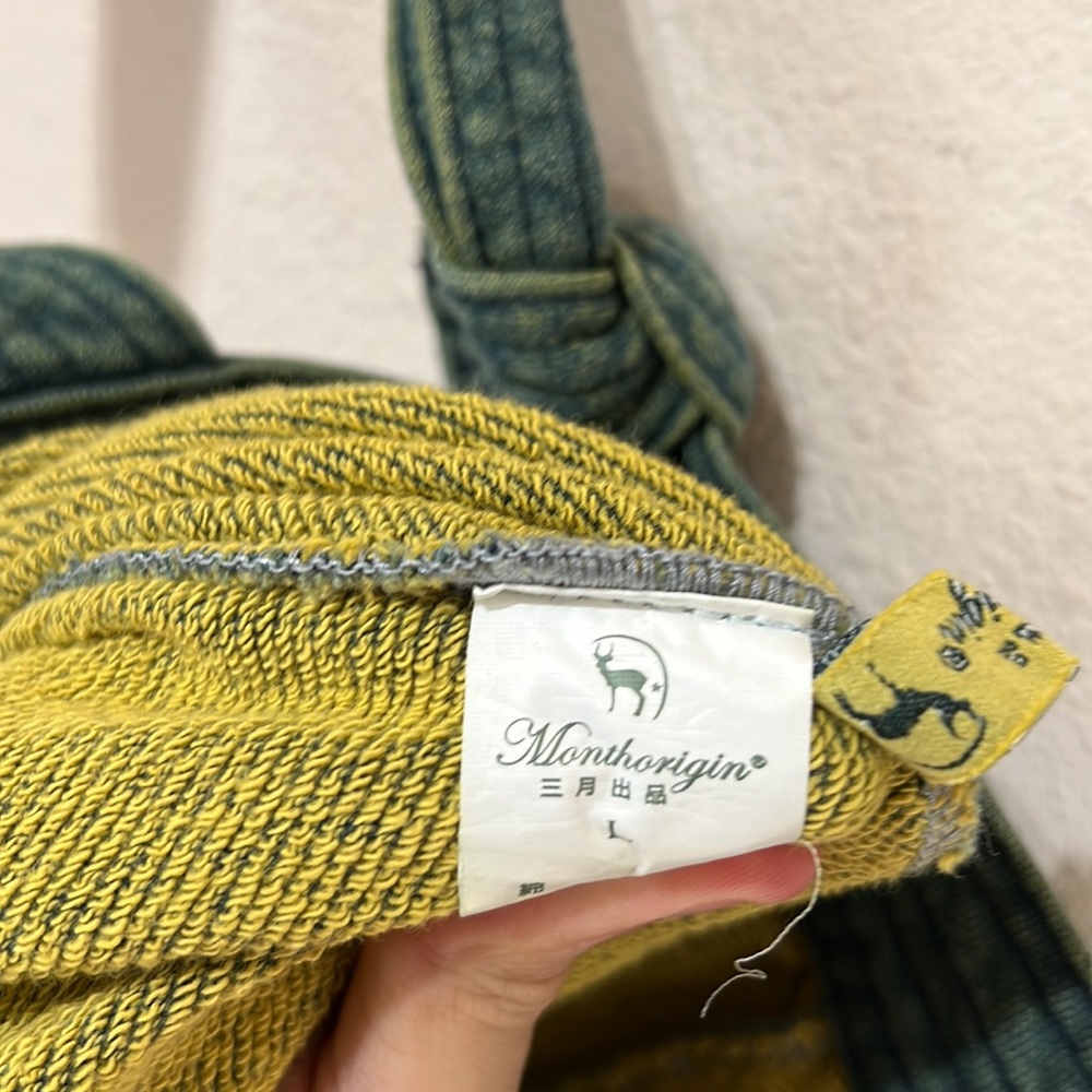 Monthorigin Oversized Green Bib Jean Y2K Overalls - Picture 9 of 9
